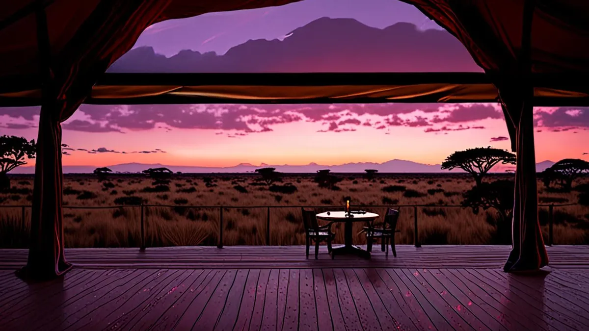 safari glamping in Kenya